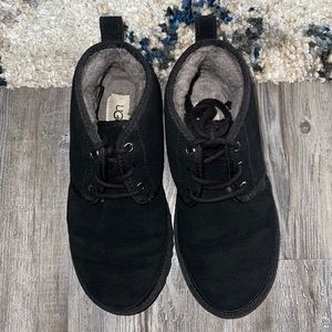 UGG MENS NEUMEL BLACK SIZE 6 WORN ONCE